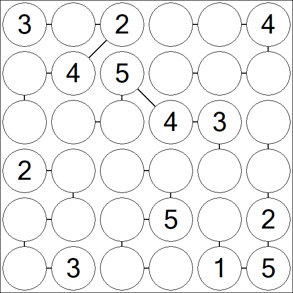 Chain Sudoku 6x6 - Medio