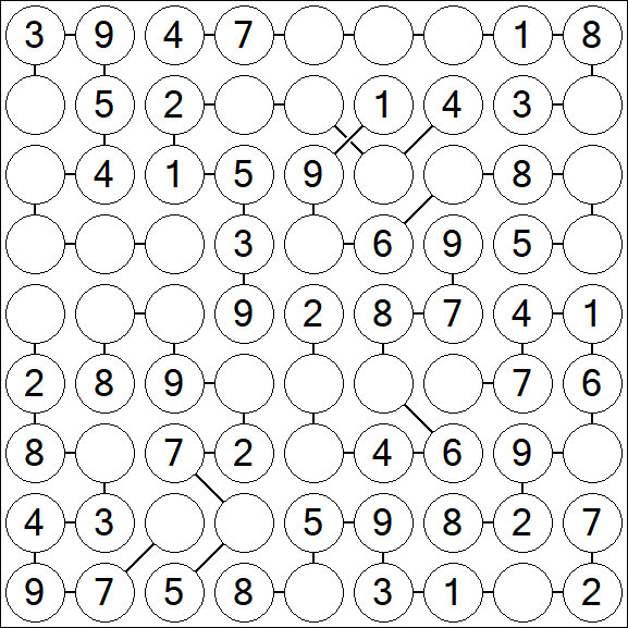 Chain Sudoku - Einfach