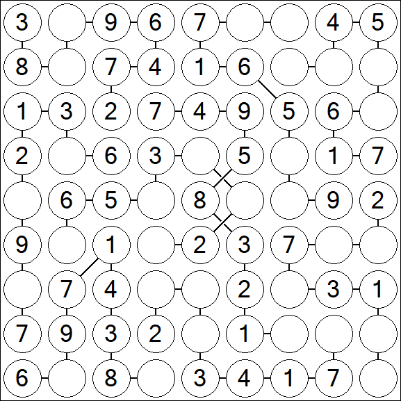 Chain Sudoku - Einfach