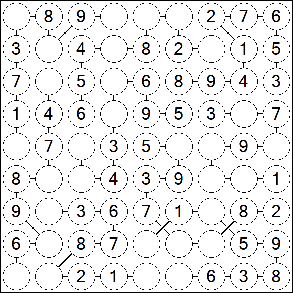 Chain Sudoku - Easy