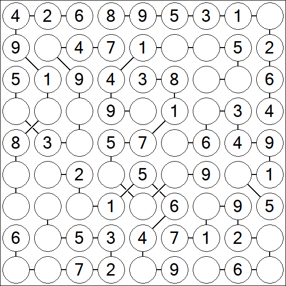 Chain Sudoku - Easy