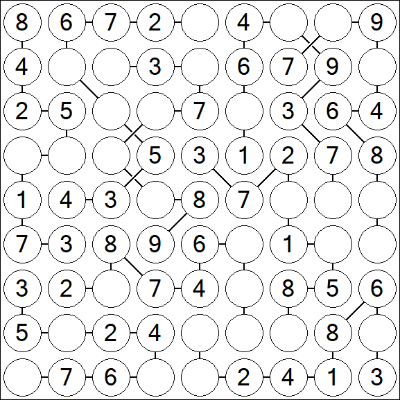Chain Sudoku - Easy