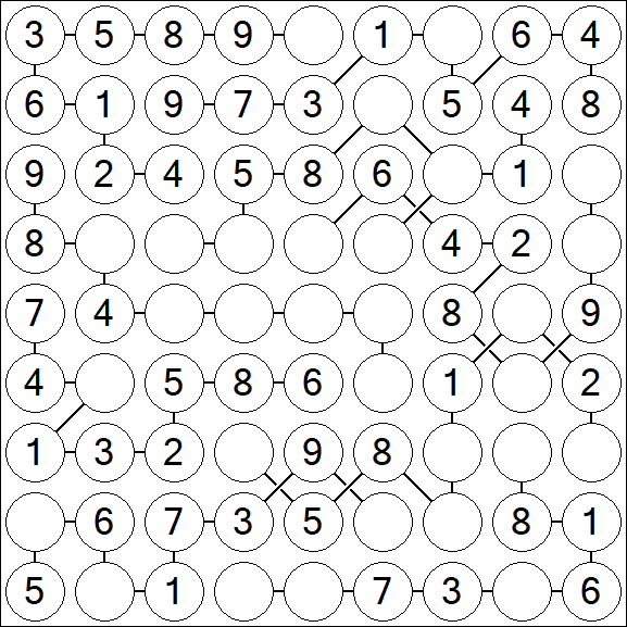Chain Sudoku - Easy