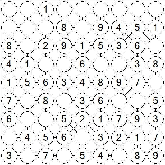 Chain Sudoku - Easy