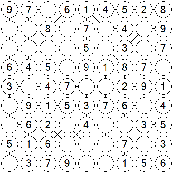 Chain Sudoku - Easy