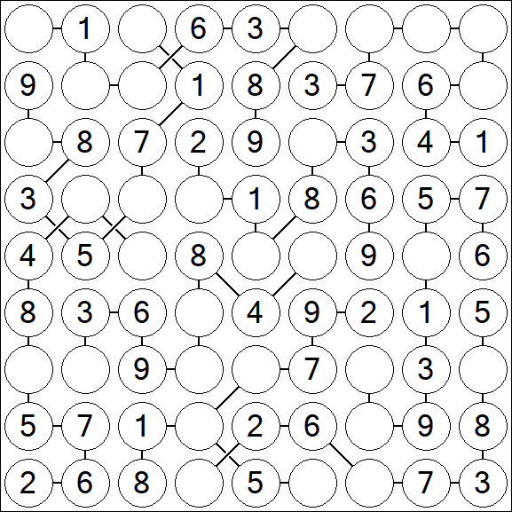 Chain Sudoku - Easy