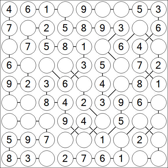 Chain Sudoku - Easy