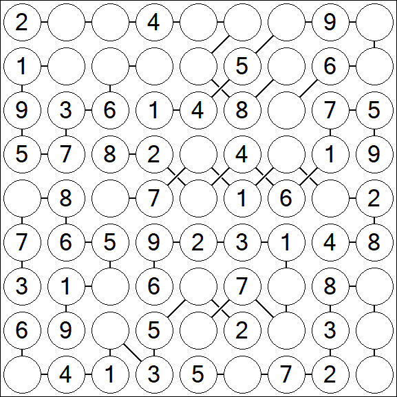 Chain Sudoku - Easy