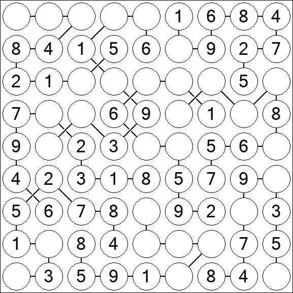 Chain Sudoku - Easy