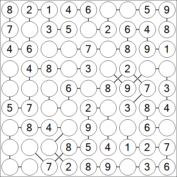 Chain Sudoku - Easy