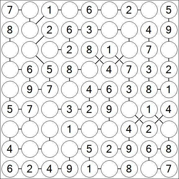 Chain Sudoku - Easy