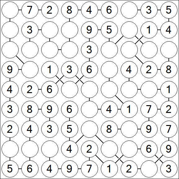 Chain Sudoku - Easy