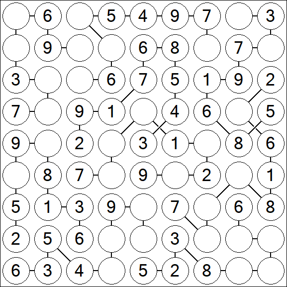 Chain Sudoku - Easy