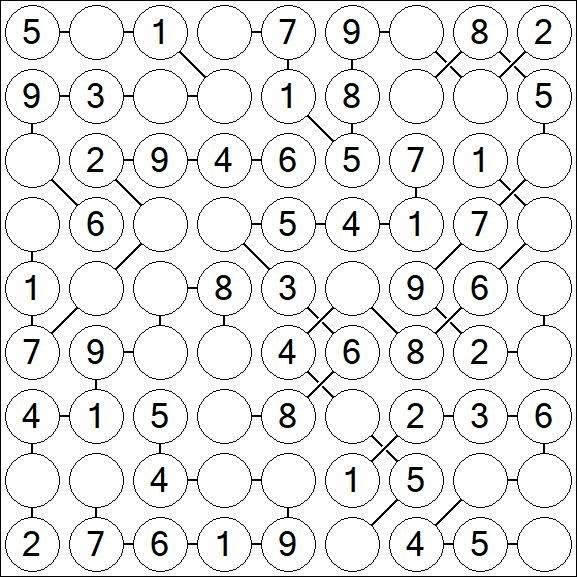 Chain Sudoku - Easy