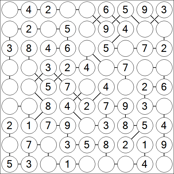Chain Sudoku - Easy
