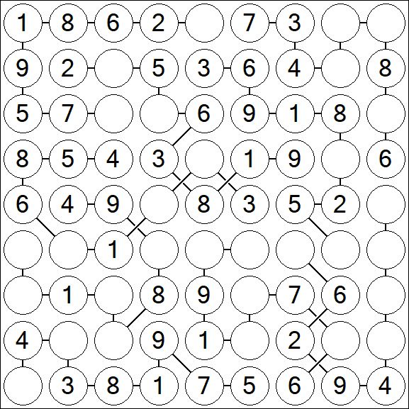 Chain Sudoku - Simple