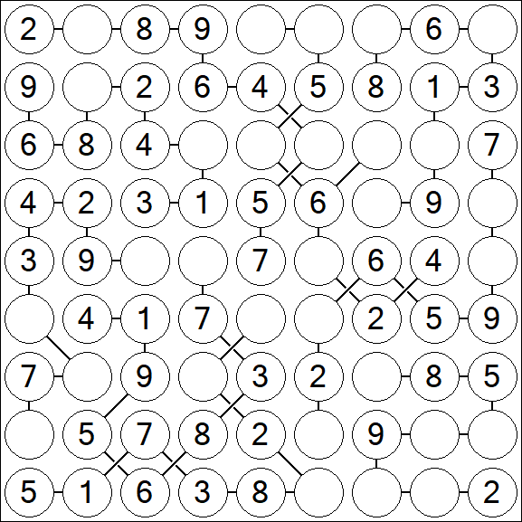 Chain Sudoku - Simple