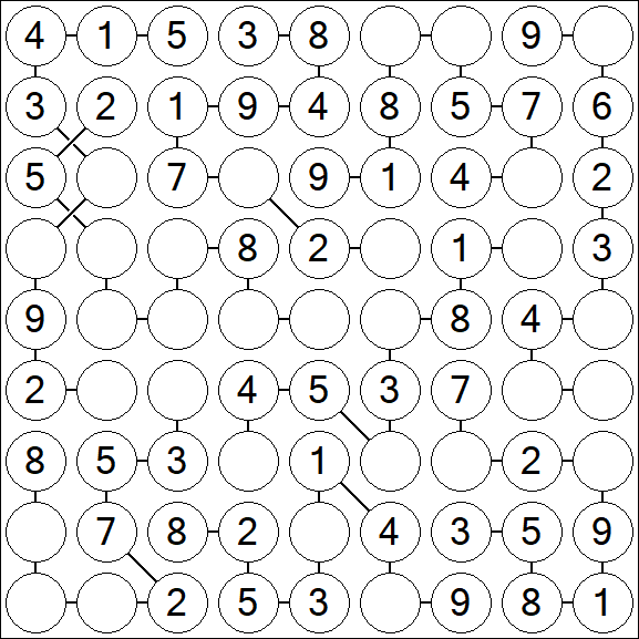 Chain Sudoku - Simple