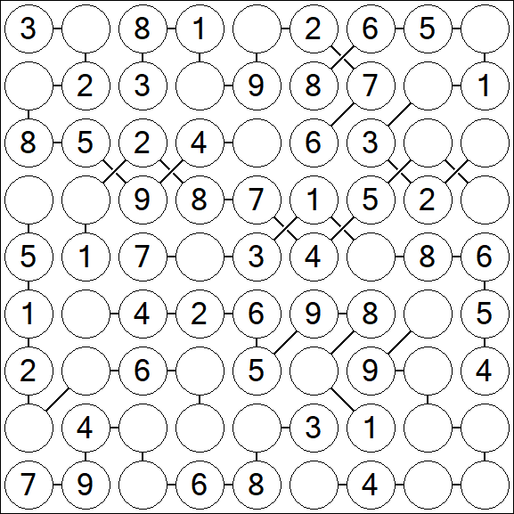 Chain Sudoku - Simple