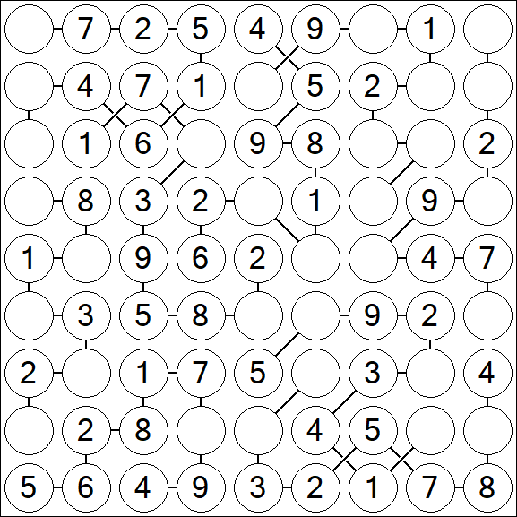 Chain Sudoku - Simple