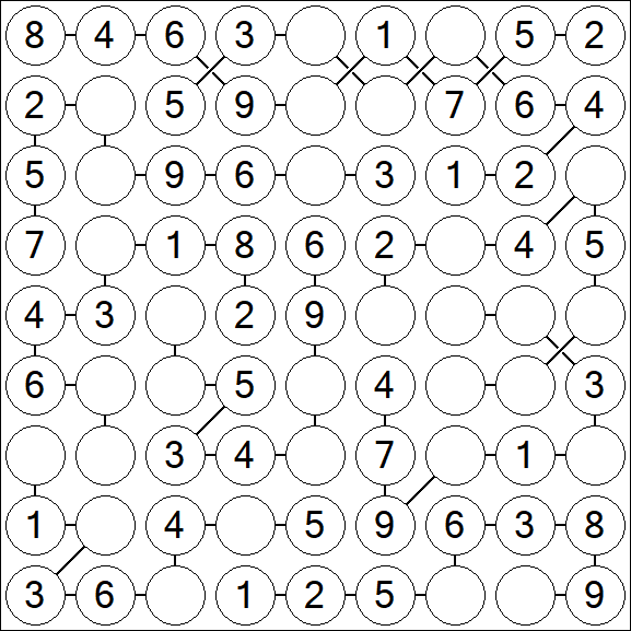 Chain Sudoku - Simple