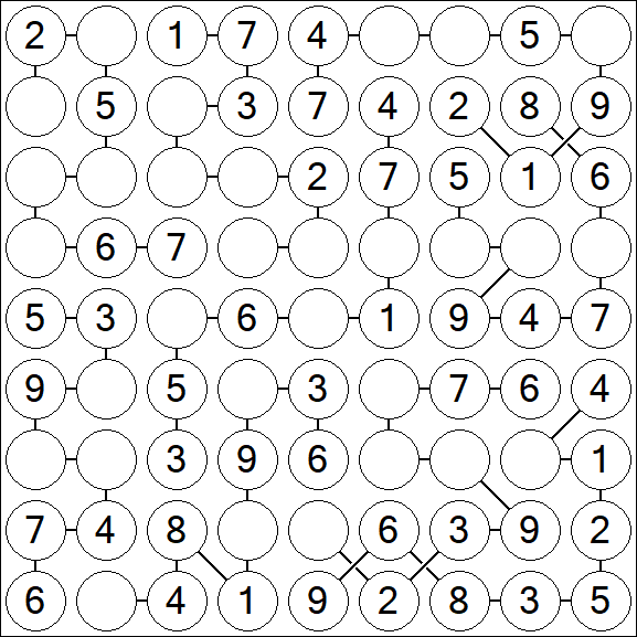 Chain Sudoku - Easy