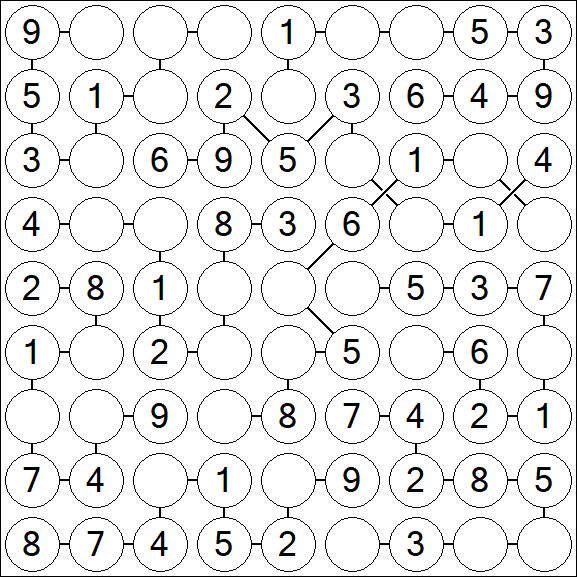 Chain Sudoku - Easy