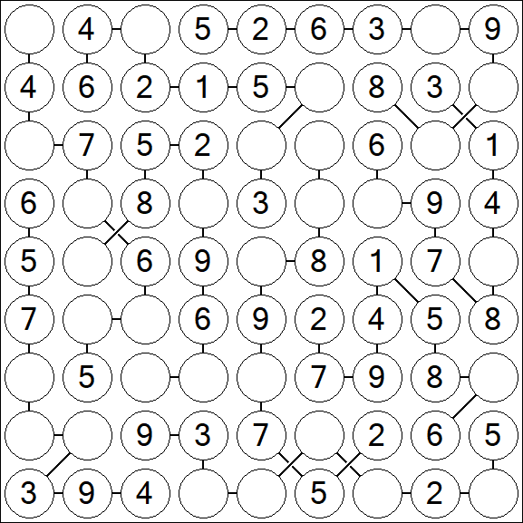 Chain Sudoku - Easy