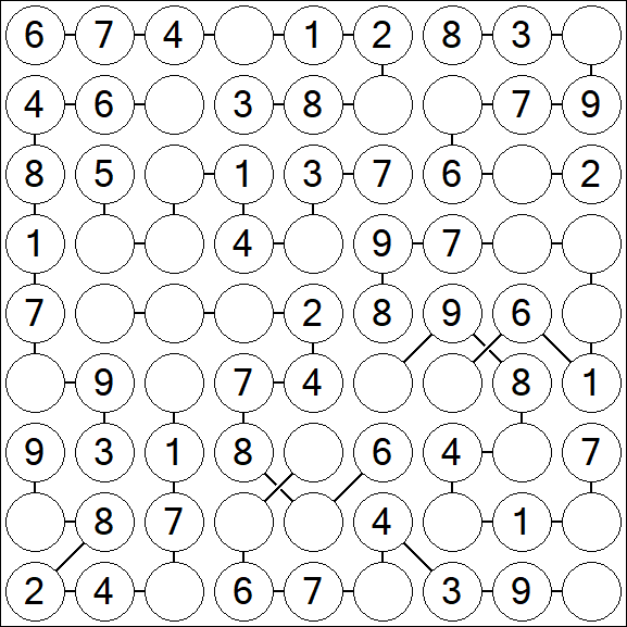 Chain Sudoku - Einfach