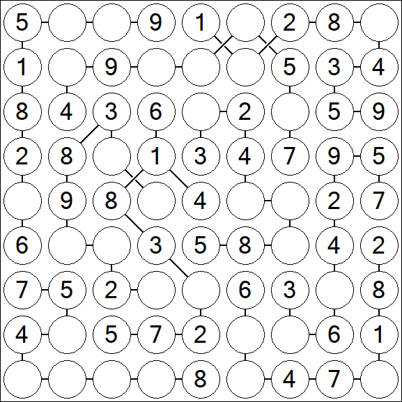 Chain Sudoku - Einfach