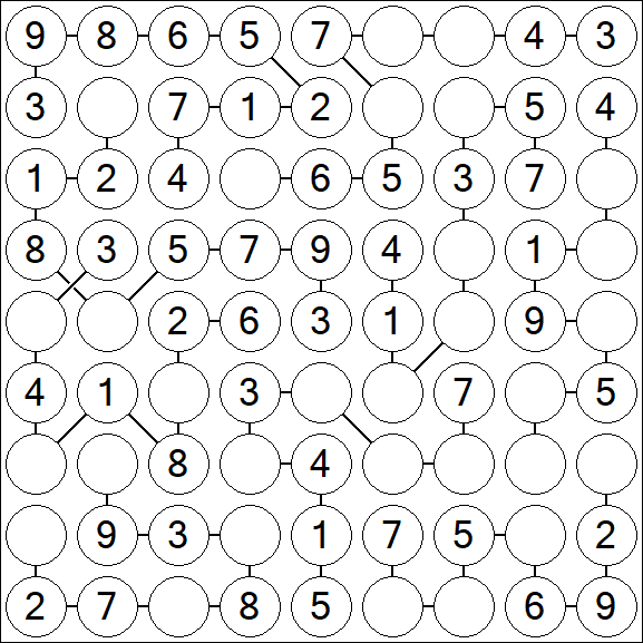 Chain Sudoku - Einfach