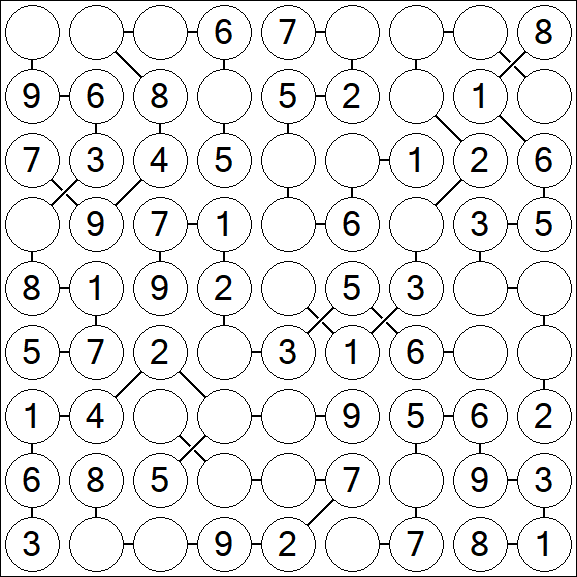 Chain Sudoku - Einfach