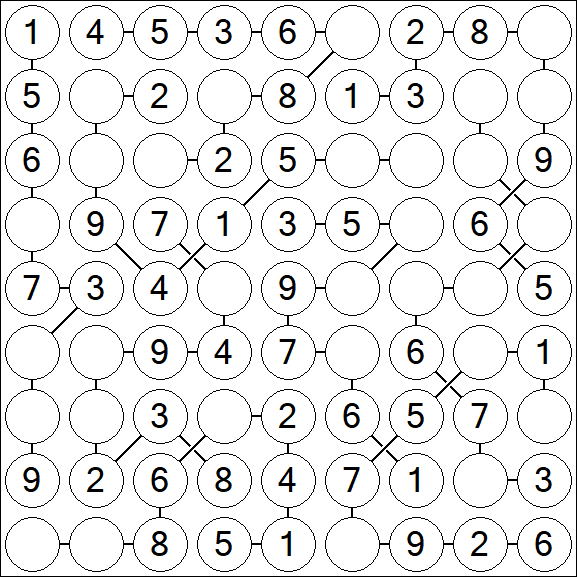 Chain Sudoku - Einfach