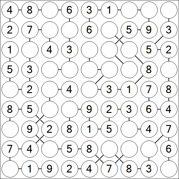 Chain Sudoku - Einfach