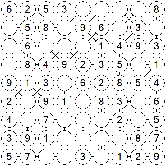 Chain Sudoku - Easy