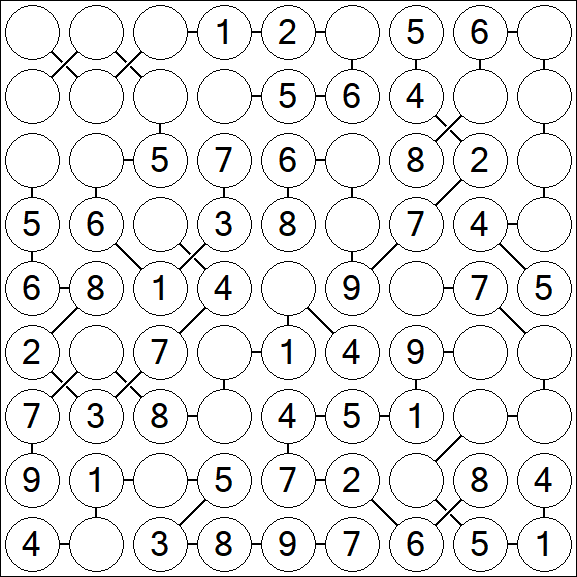 Chain Sudoku - Easy