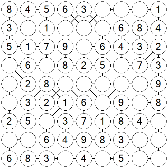 Chain Sudoku - Easy