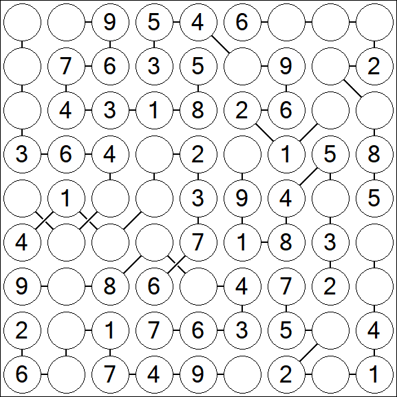 Chain Sudoku - Easy