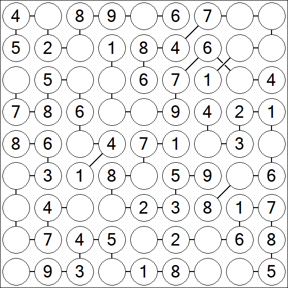 Chain Sudoku - Easy