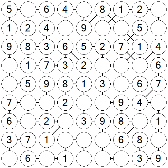 Chain Sudoku - Easy
