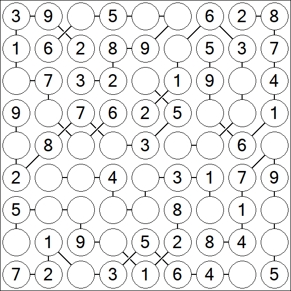 Chain Sudoku - Easy
