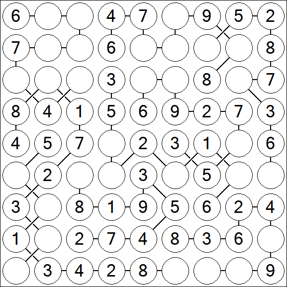Chain Sudoku - Easy