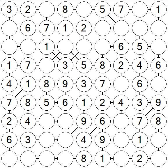 Chain Sudoku - Easy