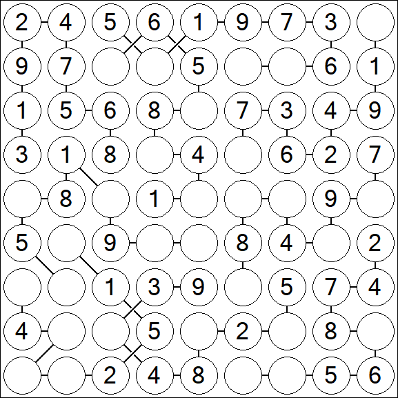 Chain Sudoku - Easy