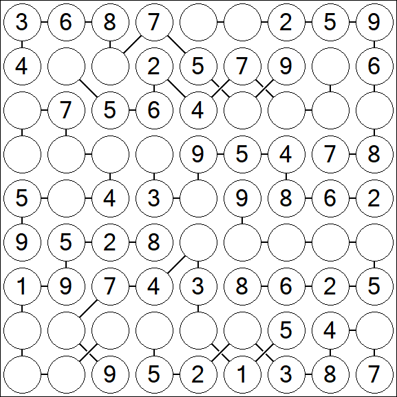 Chain Sudoku - Einfach