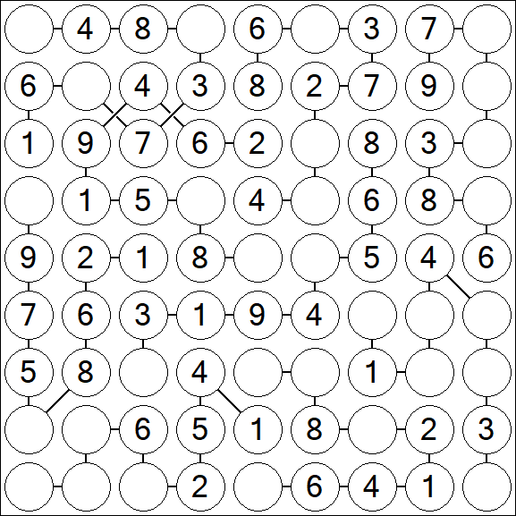 Chain Sudoku - Einfach
