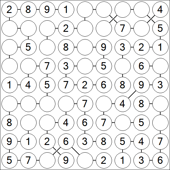 Chain Sudoku - Einfach