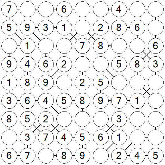 Chain Sudoku - Einfach
