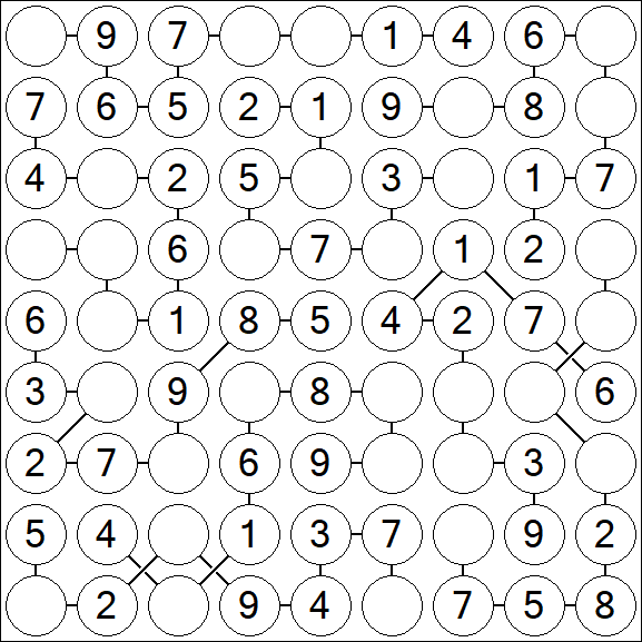 Chain Sudoku - Simple