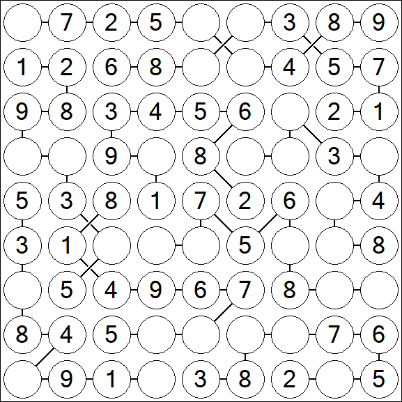 Chain Sudoku - Easy